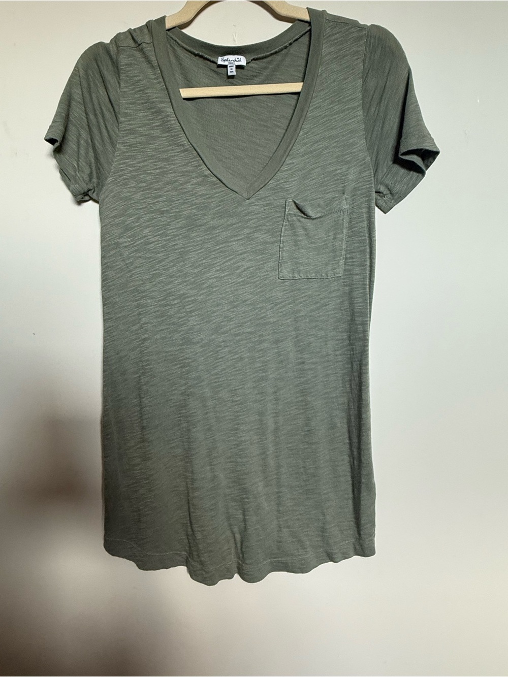 Splendid Maternity Top Short Sleeve V Neck